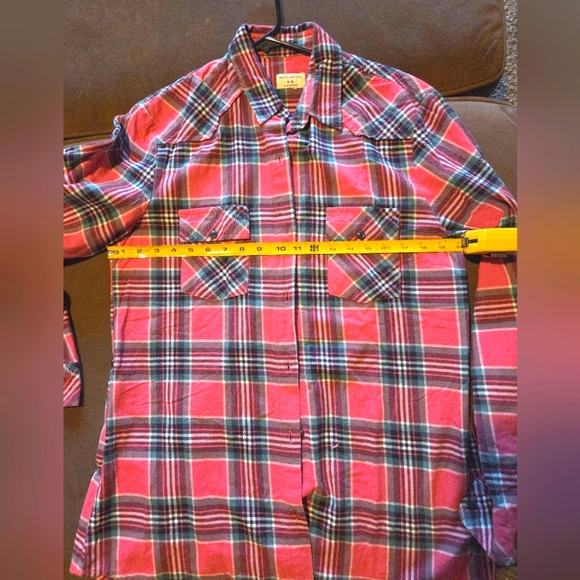 Matchstick Other - Pink and Black Green Casual Plaid Button Down Shirt